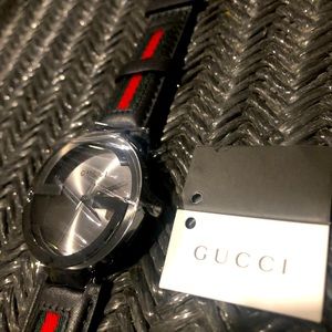 Gucci Interlocking G Web Strap Watch
